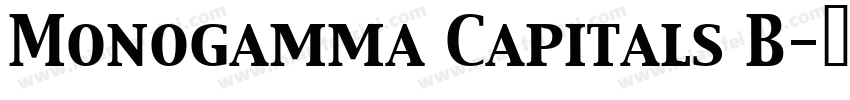Monogamma Capitals B字体转换